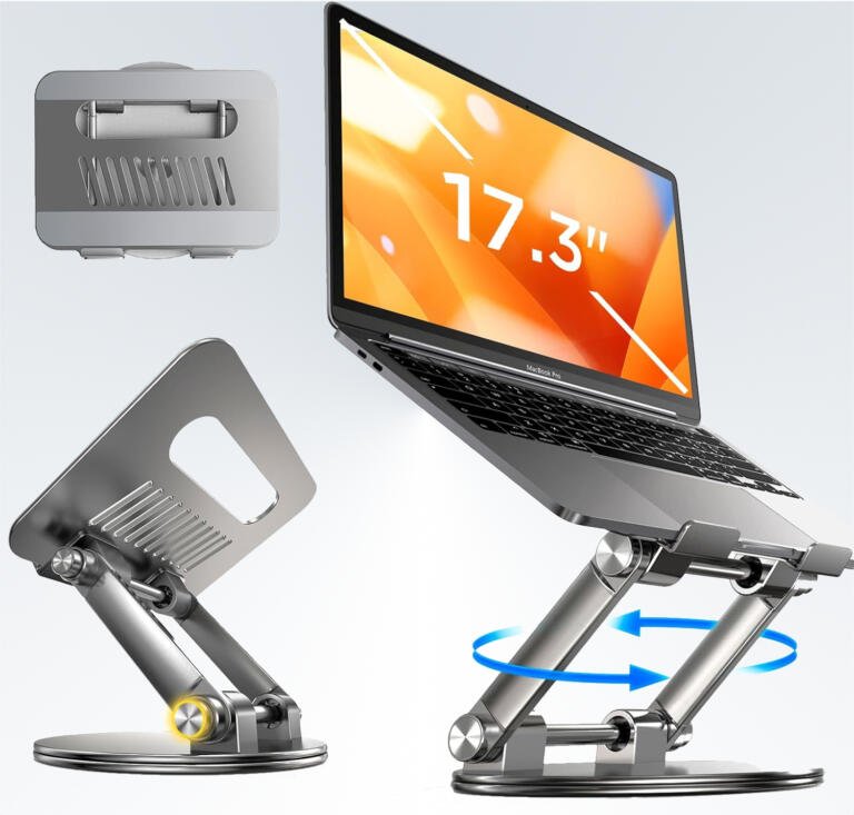 This MacBook Stand Lifts, Tilts, & Rotate! Currently $28.49 (42& Discount) 1