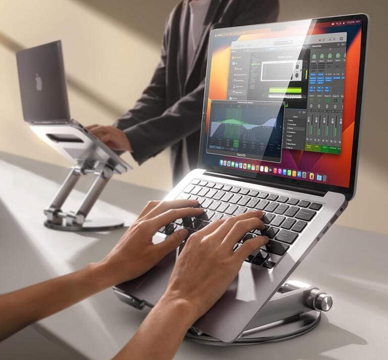 Take 42% Discount On Aluminum Laptop Riser for MacBook At $28.49 1