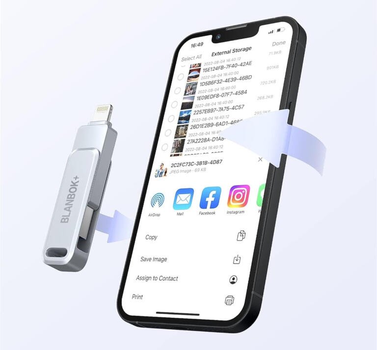 Secure Your Memories: iPhone Photo Backup, 256GB Flash Drive for $34 1
