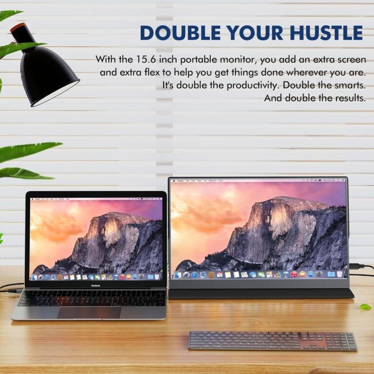 Amazon's Best Selling 1080P FHD Plug&Play Travel Laptop Monitor Now $70 Only 1