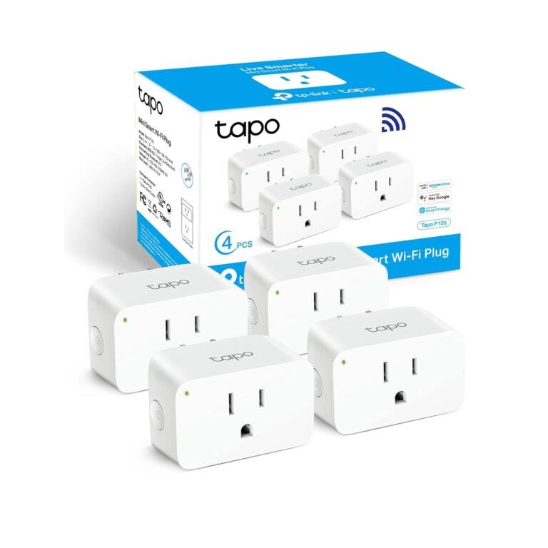 Easy Setup, Big Savings: TP-Link Tapo Smart Plug Mini 15A, 4-Pack at $20! 9