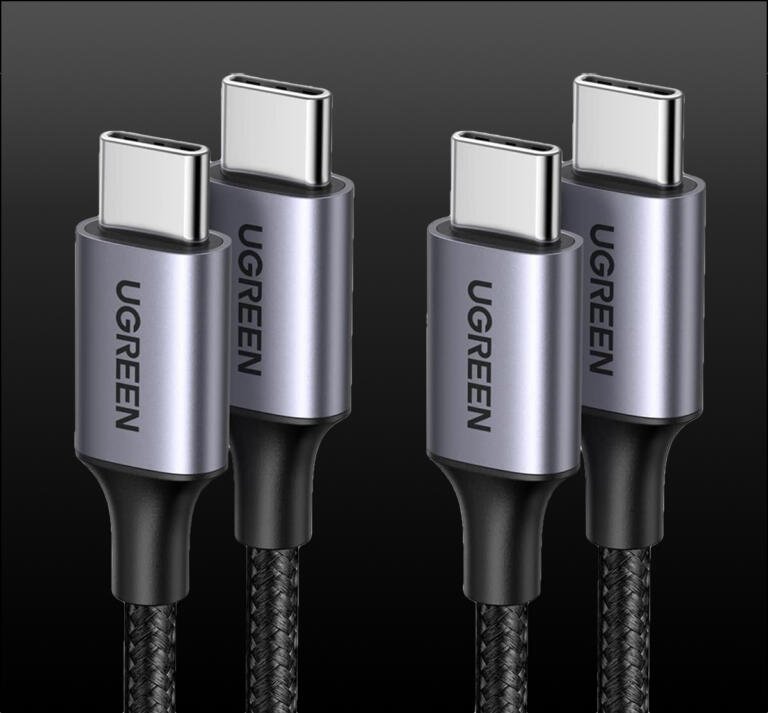 UGREEN 60W 2-Pack USB C Cable Nylon Braided for iPhone 15 Down At $10 Only 10 UGREEN 60W 2-Pack USB C Cable Nylon Braided for iPhone 15 Down At $10 Only 10