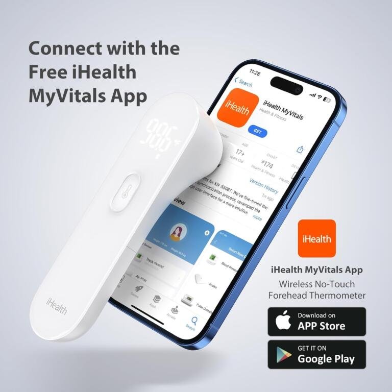Flash Sale: iHealth Smart Bluetooth Thermometer Slashed to $10 with Coupon 1