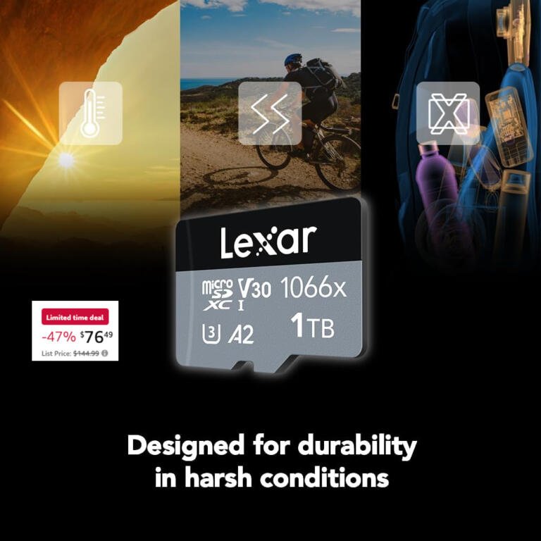 Act Fast: 1TB Lexar Micro SD Card on Sale for Only $76.49! 1