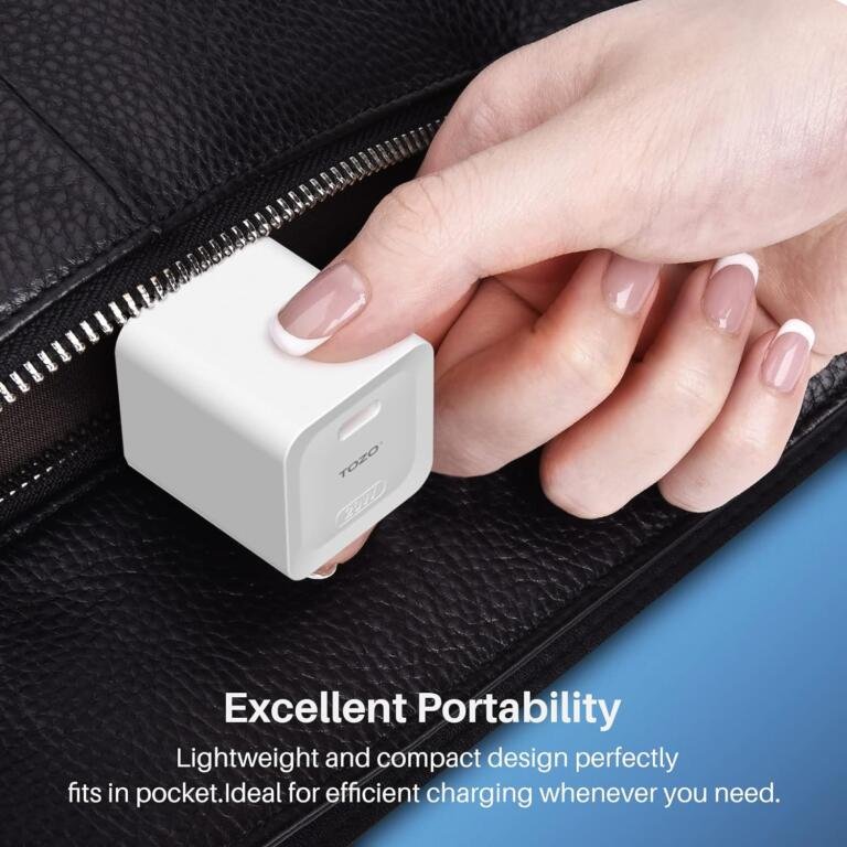 TOZO C1 USB C 20W PD Power Adapter Fast Wall Charger Sits Just At $6.49 9