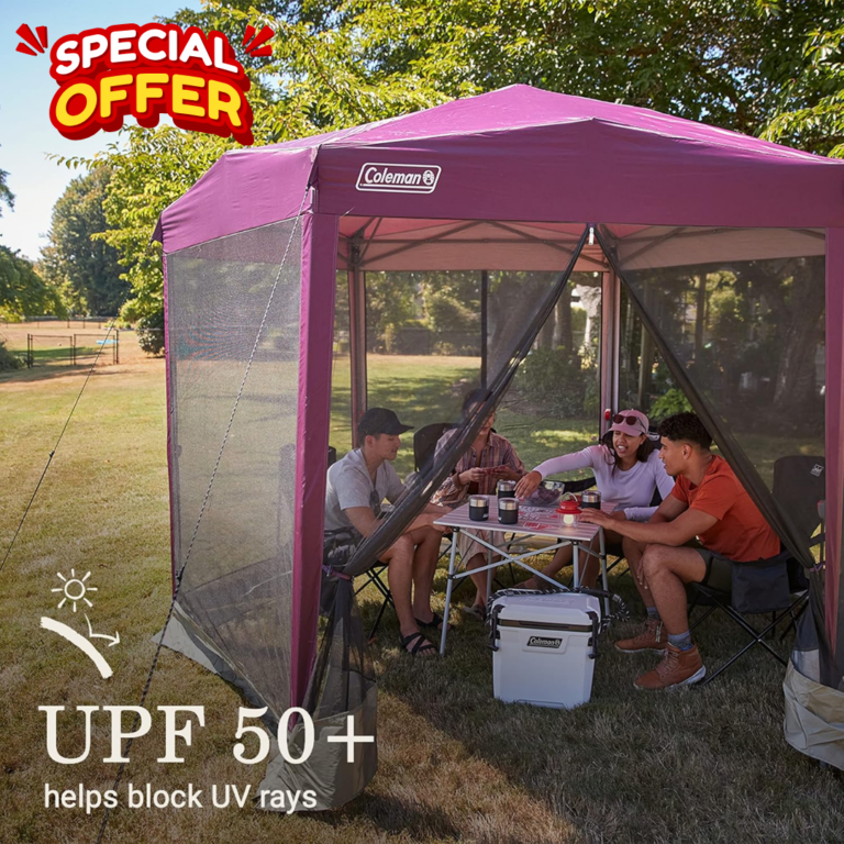 Coleman’s Back Home Canopy Tent: 51% Off – Limited Time $135 Deal 14 Coleman Back Home Screen Canopy Tent with Instant Setup