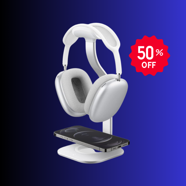 Enhance Your Setup with Spigen’s MagSafe-Ready Headphone Stand Now 50% Off! 1 Spigen S380 (MagFit) Premium Aluminum Dual Headphone Stand Designed for AirPods Max