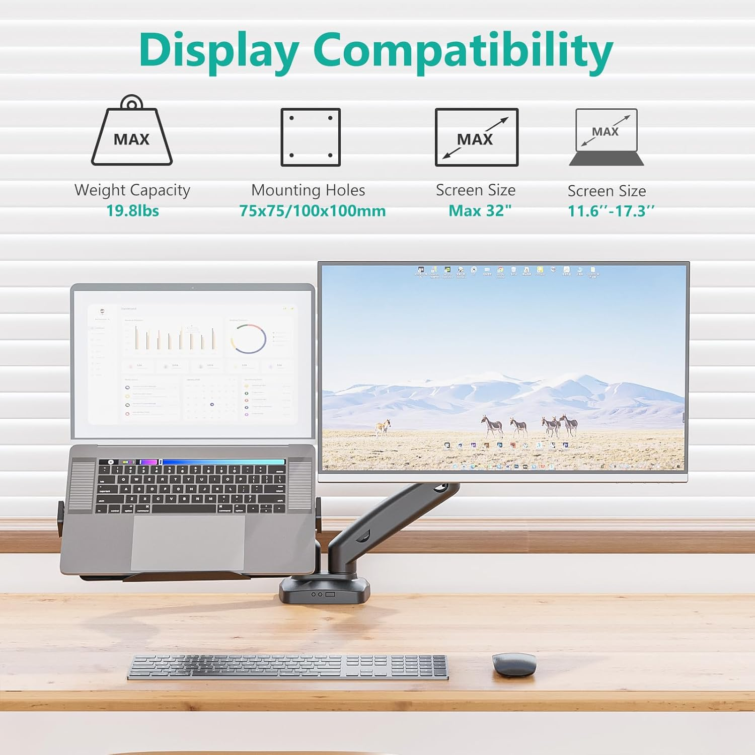 Maximize Desk Space with WALI’s Dual Mount – $40 Discount 2 The Wali metal mount