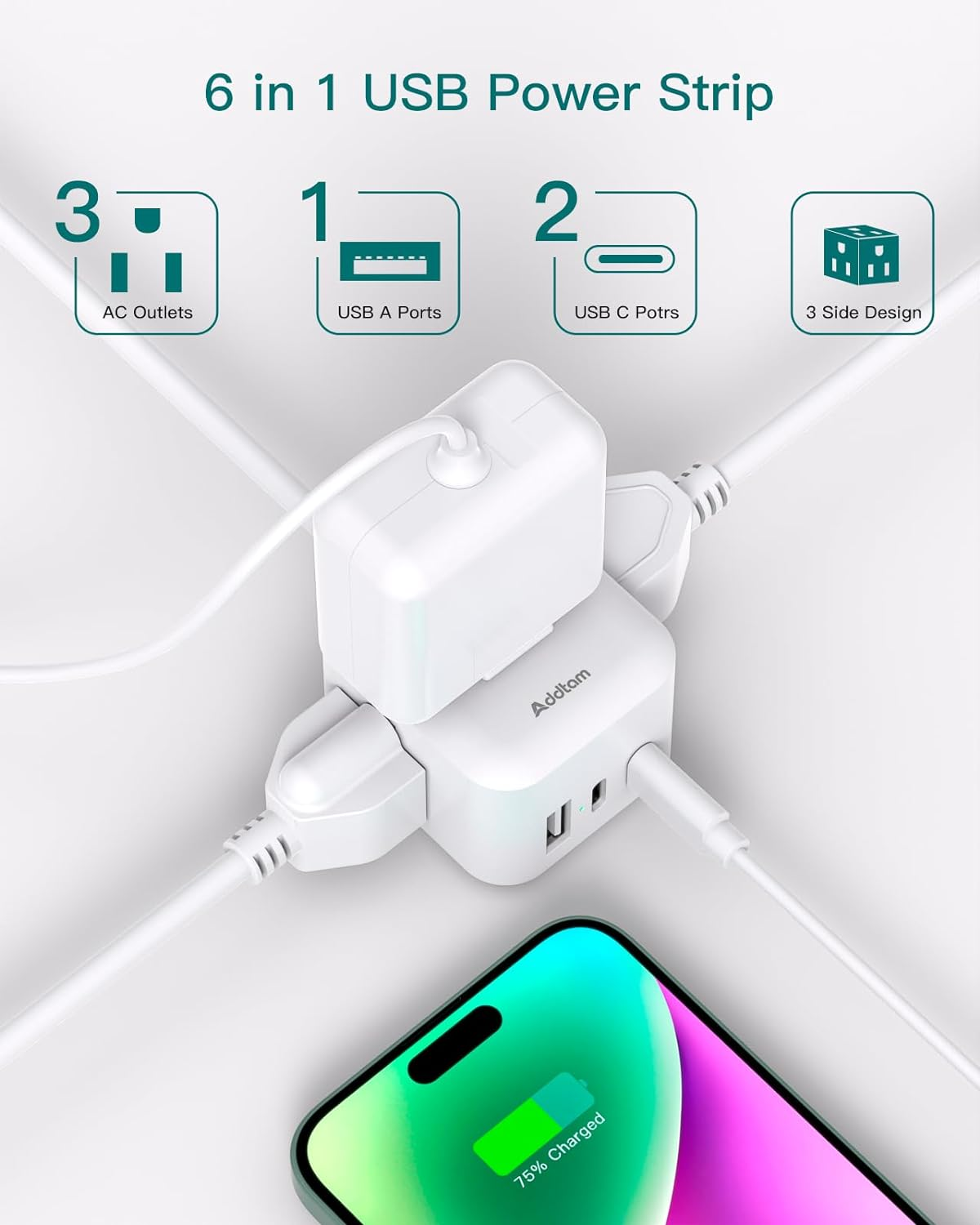 Upgrade Your Cruise Experience with This 3-Outlet, 3-USB Port Charging Station 2 reliable power strip