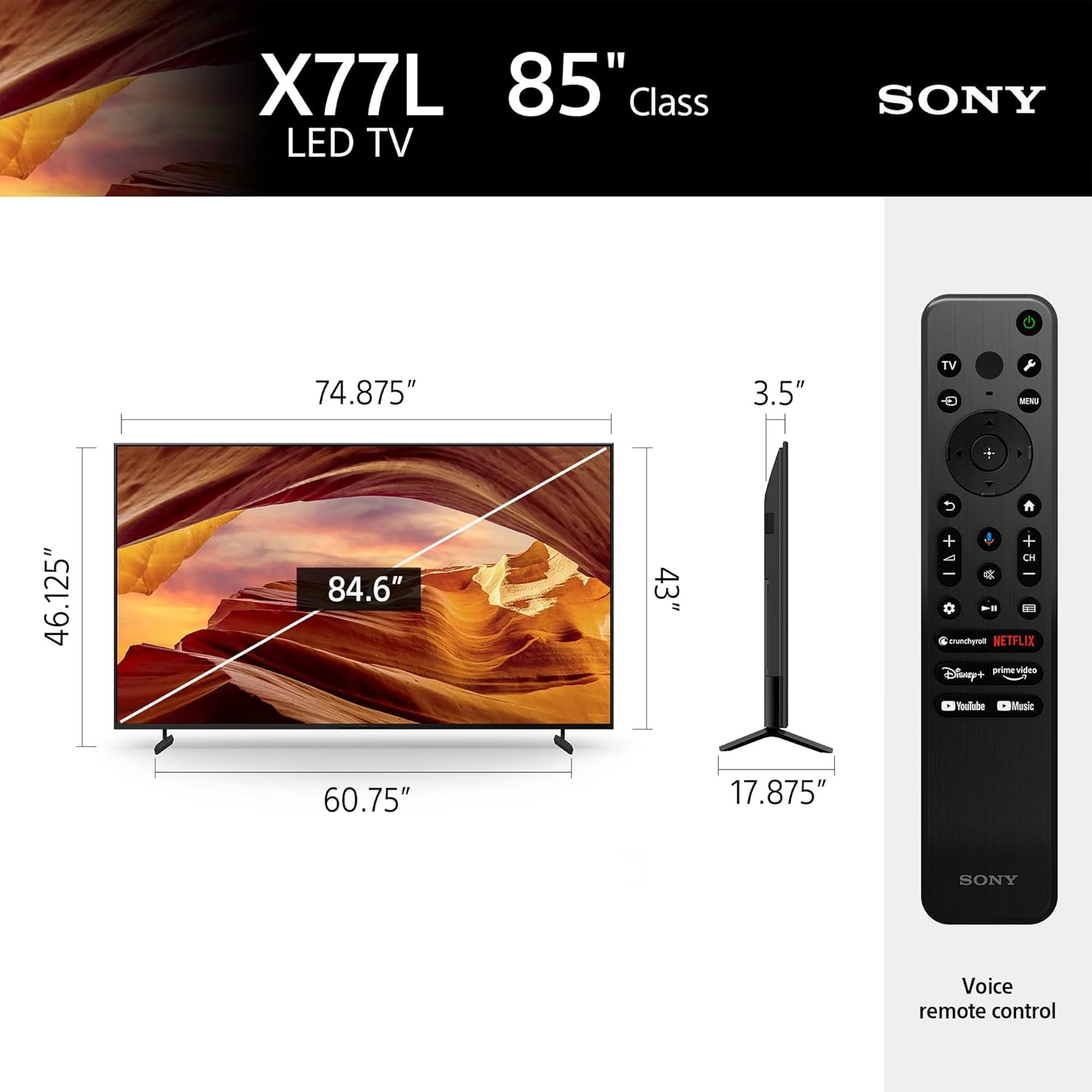Don’t Miss This: Sony 85'' 4K Ultra HD Google TV Now 33% OFF for Black Friday! 2 The JSony 85-Inch 4K Ultra HD TV X77L Series: LED Smart Google TV KD85X77L provides unrivaled viewing experience.