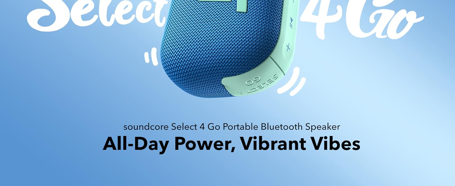 The Best Mini Speaker for Outdoors, Home & Travel by Anker 4 Soundcore Select 4 Go