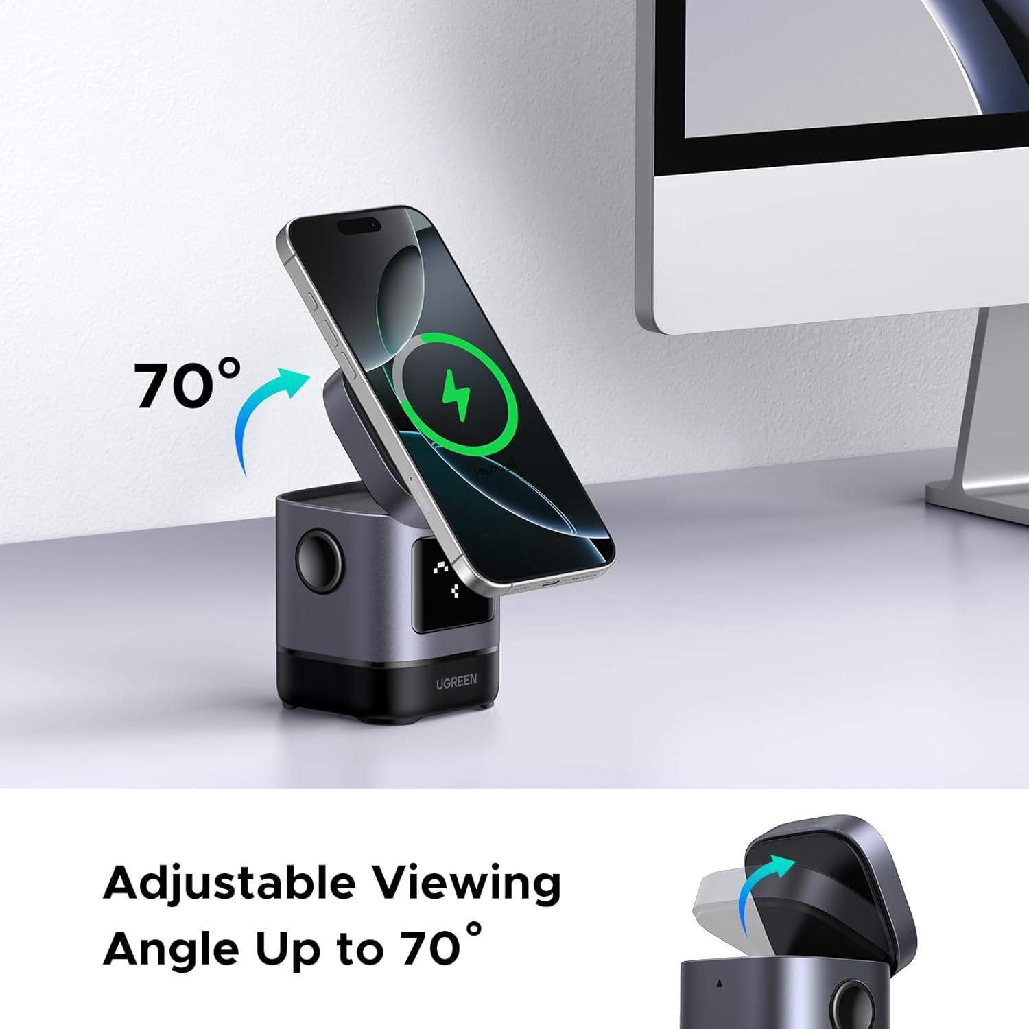 Say Goodbye to Cables: UGREEN 2-in-1 Qi2 Wireless Charging Bliss! 3 Say Goodbye to Cables: UGREEN 2-in-1 Qi2 Wireless Charging Bliss! 2