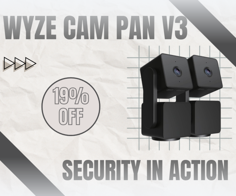 Wyze Cam Pan v3 indoor/outdoor security camera with 19% off promotion.