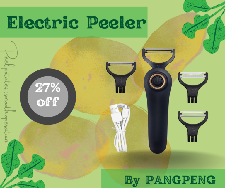 electric potato peeler by PANGPENG showing 27% off discount.