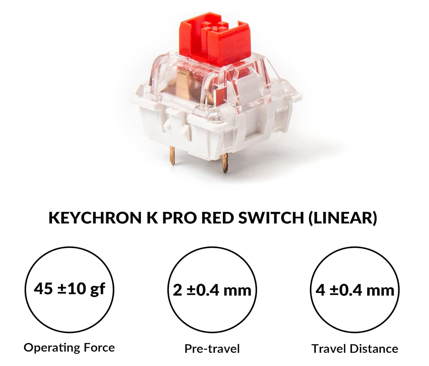 The Keychron V1 with hot-swappable red switches 
