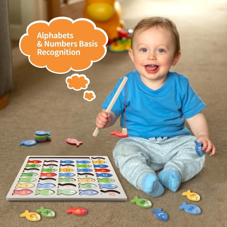 Unlock Fun Learning: Montessori Wooden Magnetic Fishing Game Toy Under 3-5 Years 2