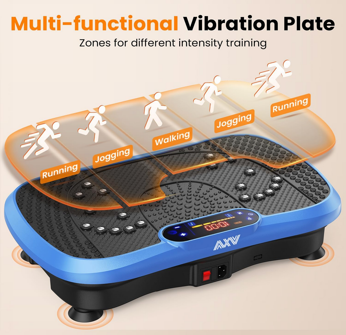 Top 10 Reasons the AXV Vibration Plate Is the Best Budget Home Workout Machine (Under $100!) 2 AXV Vibration Plate fitness machine blue model with remote and bands
