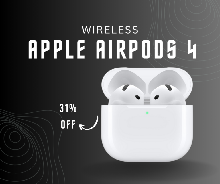 Apple AirPods 4 Wireless Earbuds with USB-C Charging Case