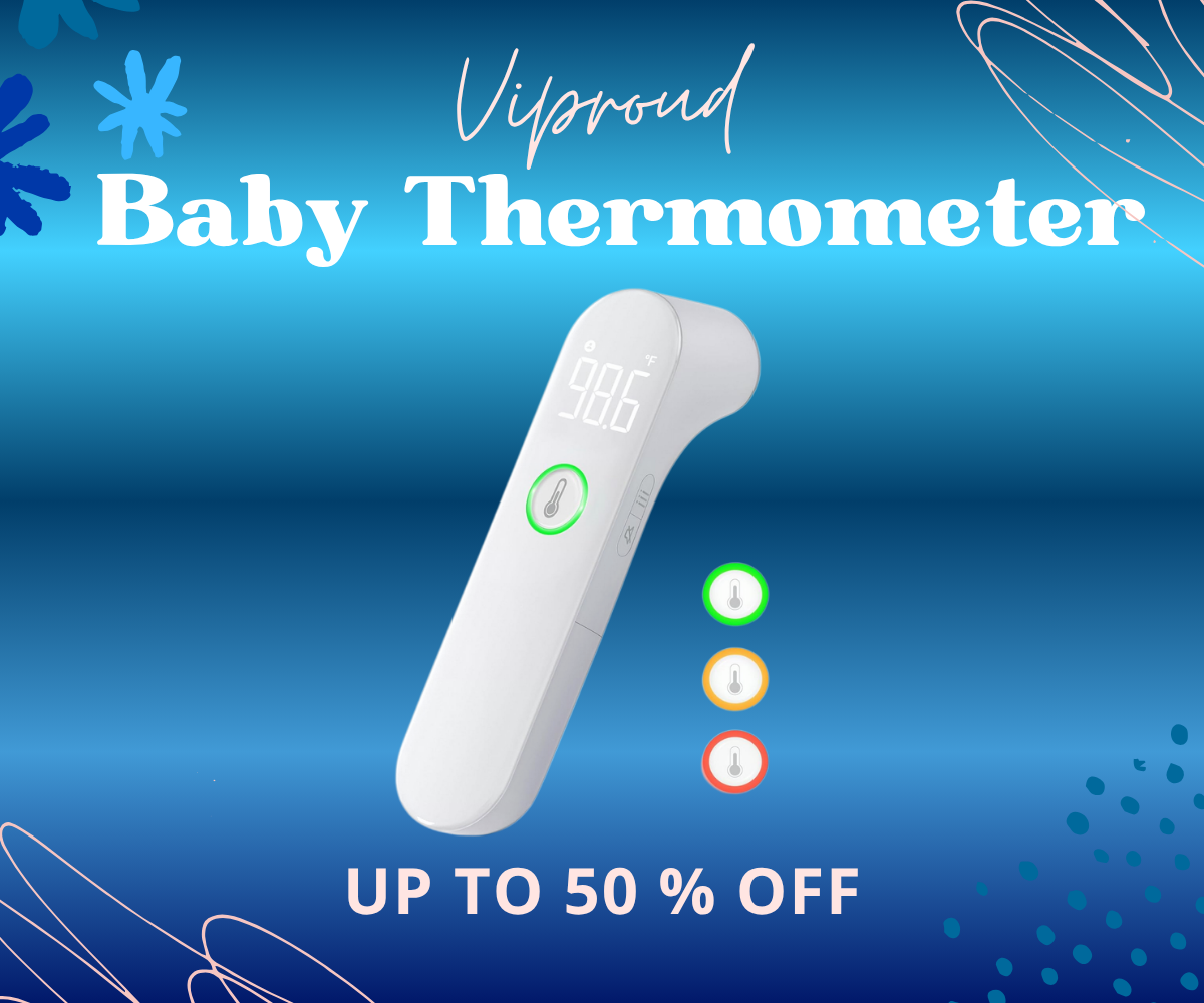 Thermometer for Adults and Kids displaying temperature reading on LCD screen