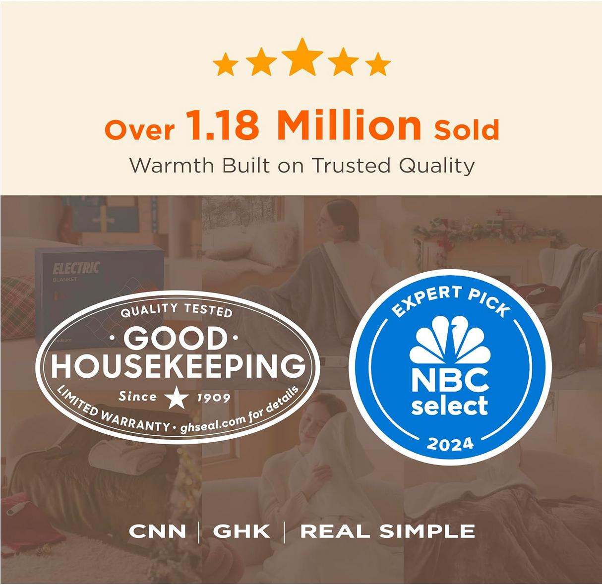 Why the Bedsure Heated Blanket Is the Best Winter Buy of 2025 (40% OFF on Amazon!) 4 Bedsure blanket packaging – trusted quality badge