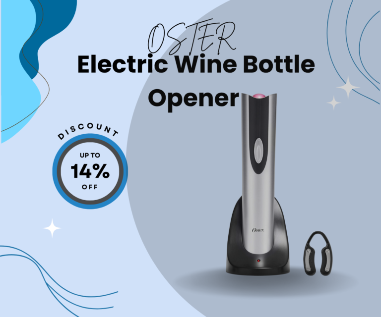 ilver Oster cordless electric wine bottle opener