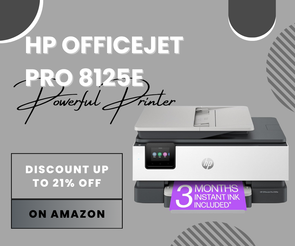 HP OfficeJet Pro 8125e wireless all-in-one printer
