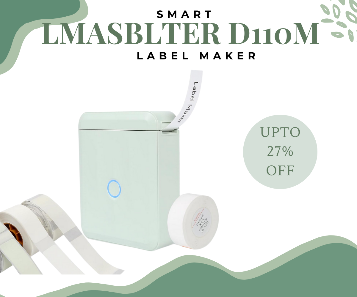 Why Settle for Boring Labels? The LMASBLTER D110M Smart Label Maker is Fun & Effortless 1