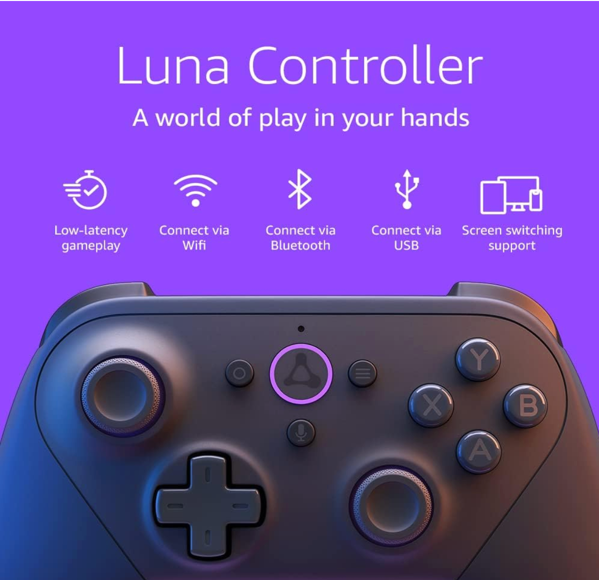 Luna Controller : Best Gaming Pal, Now 43% OFF on Amazon! 2 mazon Luna Controller connectivity options β Wi-Fi, Bluetooth, USB, screen switching