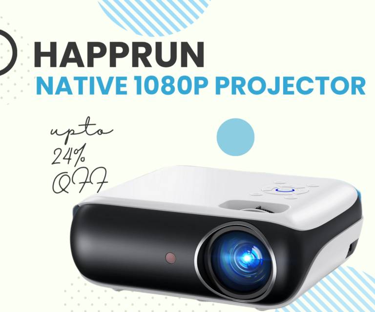 HAPPRUN Native 1080P projector with bluetooth technology