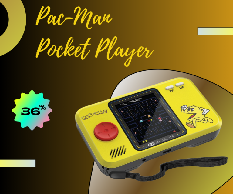 My Arcade Pac-Man Pocket Player Pro – Relive Retro Fun in Your Hands (Now 20% OFF!) 12 My Arcade Pac-Man Pocket Player Pro handheld console front view