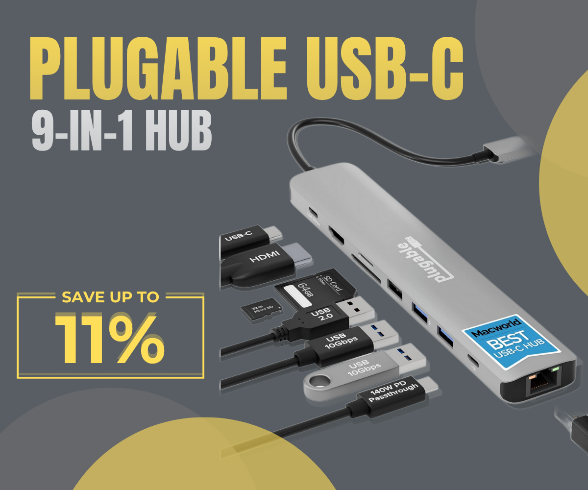 Unlock Ultimate Connectivity with Plugable USB-C 9-in-1 Hub – 11% Off on Amazon! 1