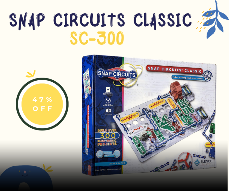 Snap Circuits SC-300 STEM kit box showing components and project board
