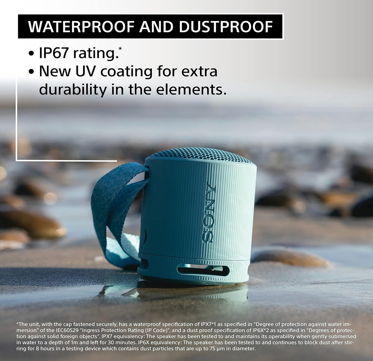 Sony SRS-XB100 Speaker: Best Wireless Bluetooth Deal of 2025 – Now 45% OFF! 4 Sony SRS-XB100 wireless portable Bluetooth speaker in black – waterproof, compact, and powerful.