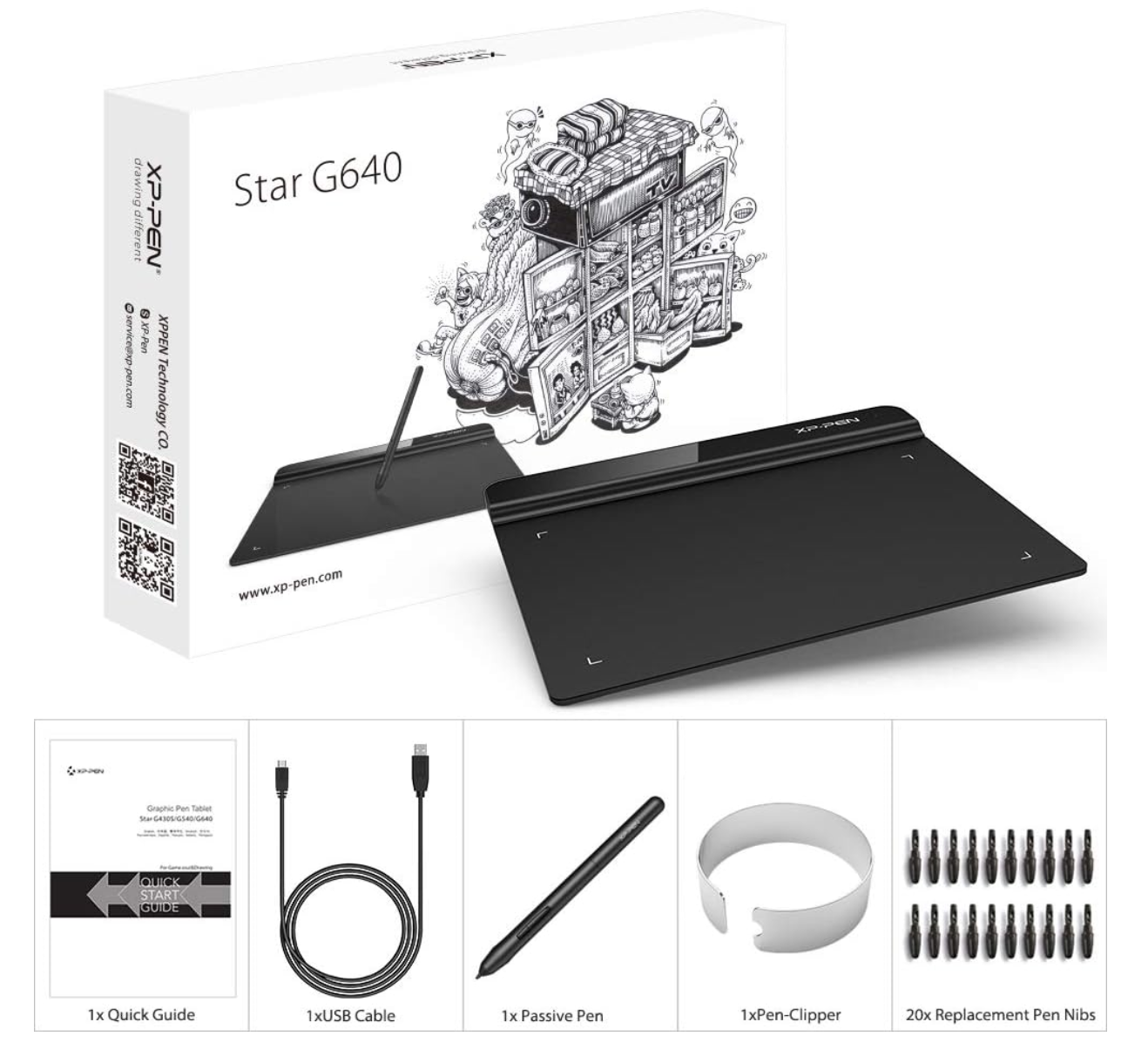 Amazing Deal: XP-PEN StarG640 - The Perfect Beginner Drawing Tablet Under $30 2 Close-up of the XP-PEN StarG640 tablet showing its slim design