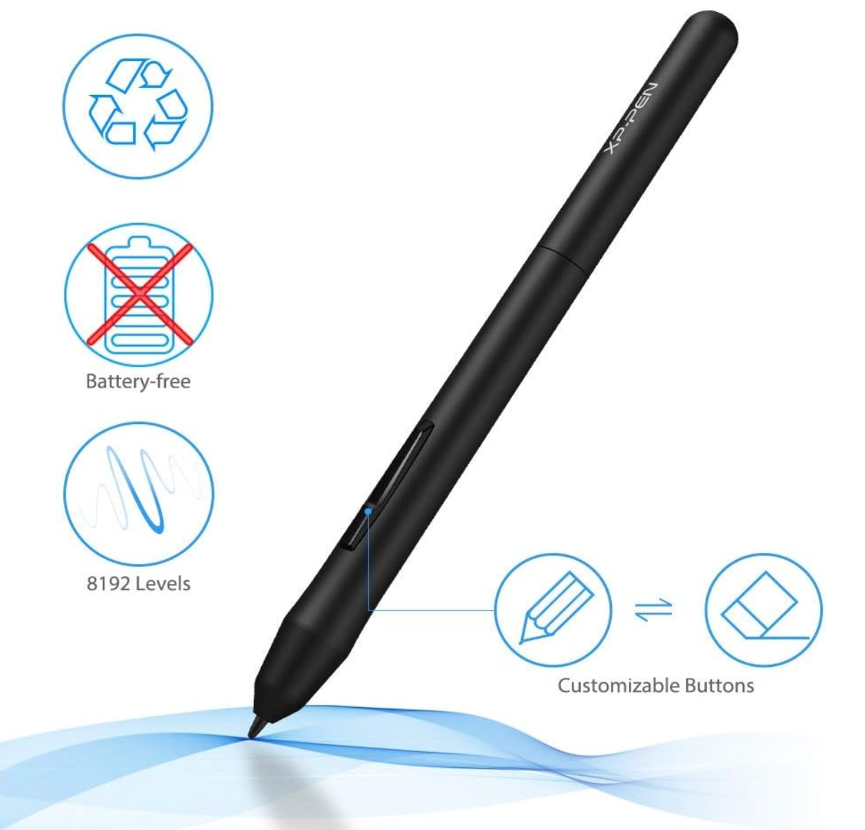 Amazing Deal: XP-PEN StarG640 - The Perfect Beginner Drawing Tablet Under $30 3 XP-PEN StarG640 6x4 inch drawing tablet and battery-free stylus
