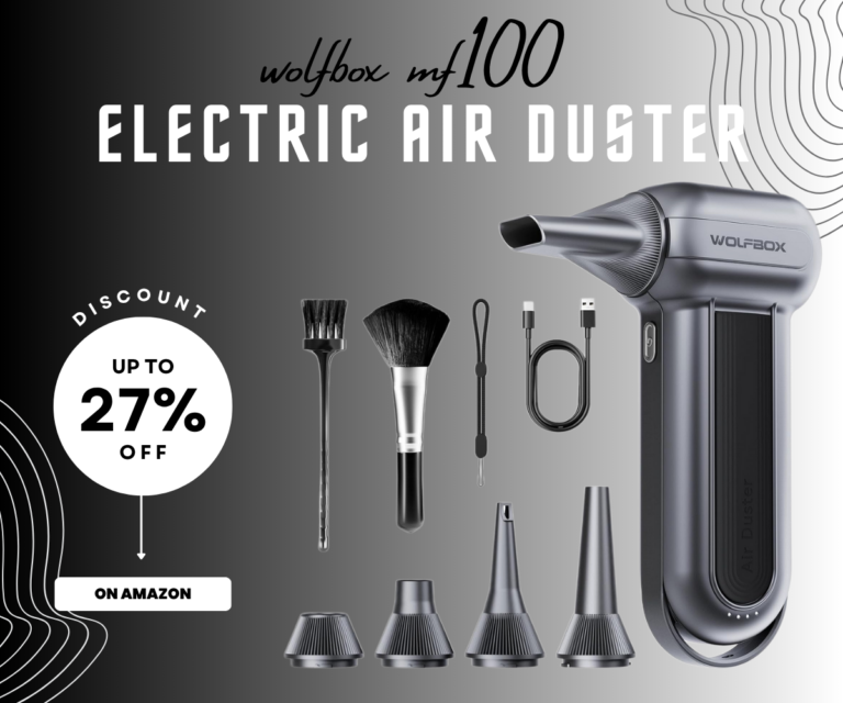 Is the WOLFBOX MF100 Electric Air Duster the Ultimate Dust-Busting Beast? 10 WOLFBOX MF100 Electric Air Duster 150000RPM Cordless Blower with Brush and Nozzle Attachments